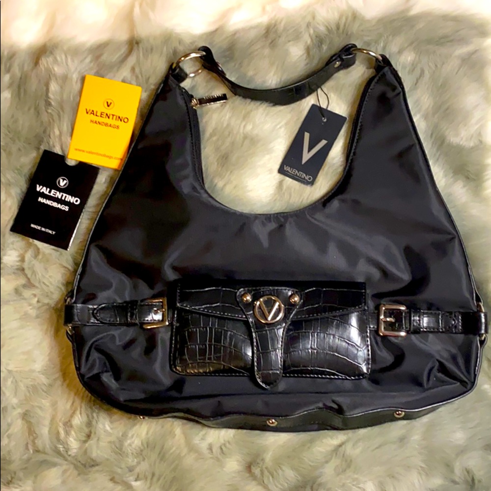 Mario Valentino nylon shoulder bag